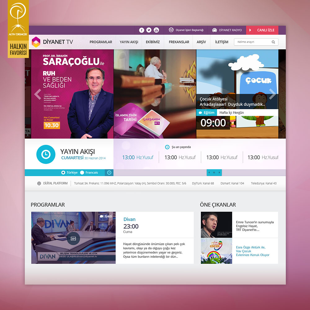 TRT Diyanet TV Resmi Web Sitesi
